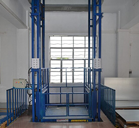 Vertical Double-Guide Rail Cargo Lift